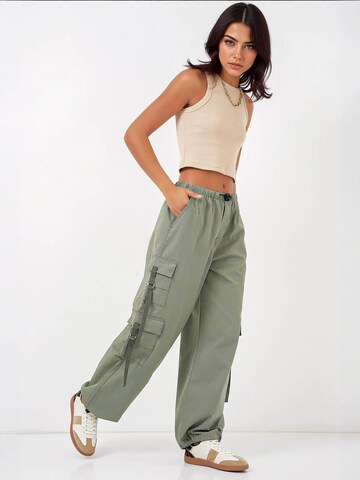 Bigdart - Loosefit Calças cargo em verde