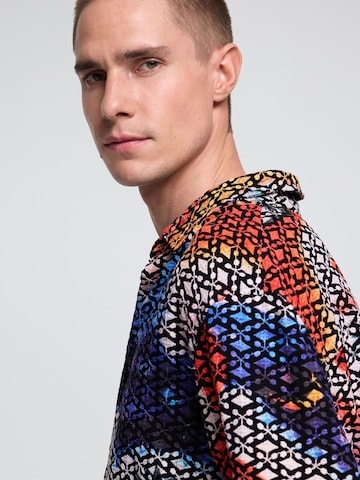 Desigual - Regular Fit Camisa em mistura de cores
