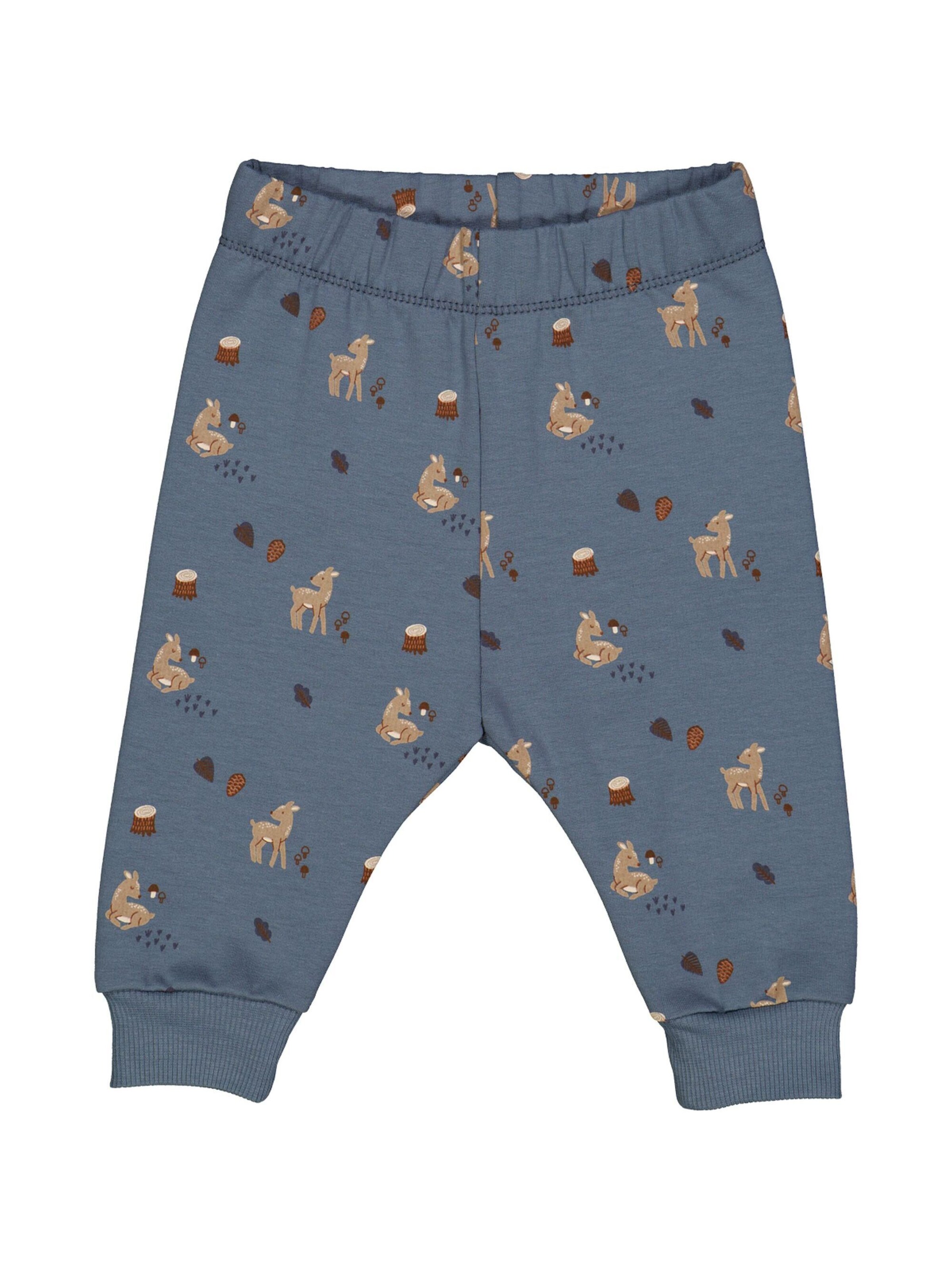 Effilé Pantalon Müsli by GREEN COTTON en bleu : devant