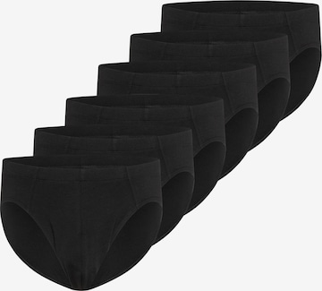 SCHIESSER Minislip 'Uncover' in Schwarz: Vorderseite