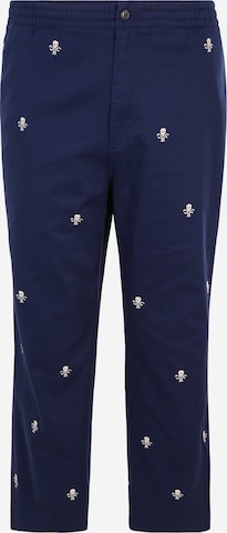 Regular Pantaloni de la Polo Ralph Lauren Big & Tall pe albastru: față
