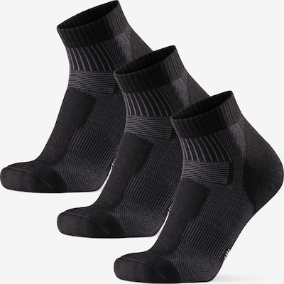 DANISH ENDURANCE Wandersocken 'Merino Hiking Low' in grau / schwarz, Produktansicht