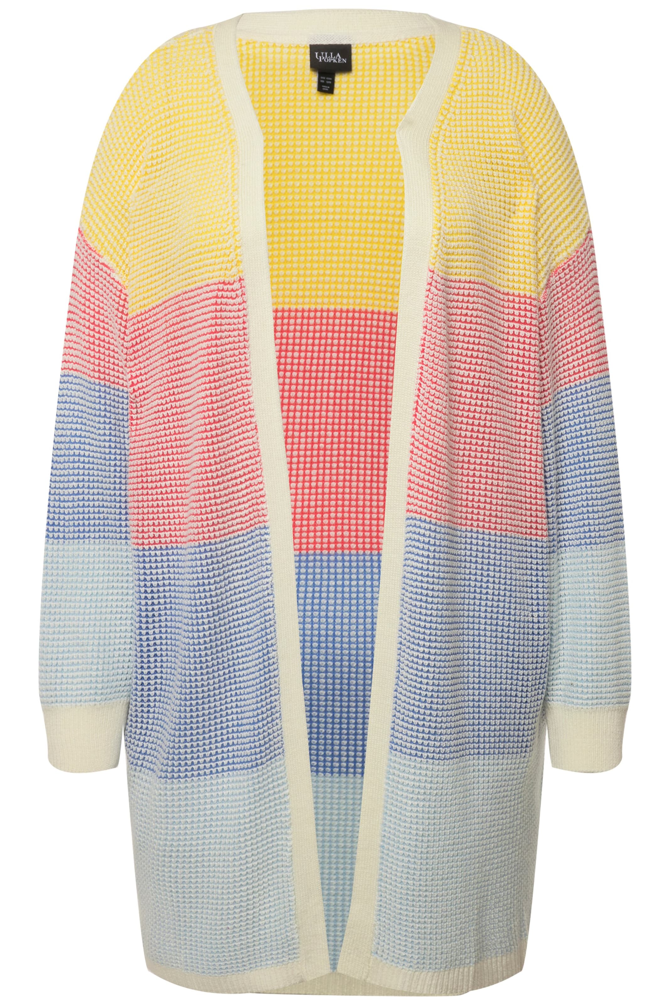 Ulla Popken Oversized cardigan in Mixed colours: front