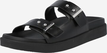 Mule 'ERGONOMIC SLIDE' Calvin Klein en noir : devant