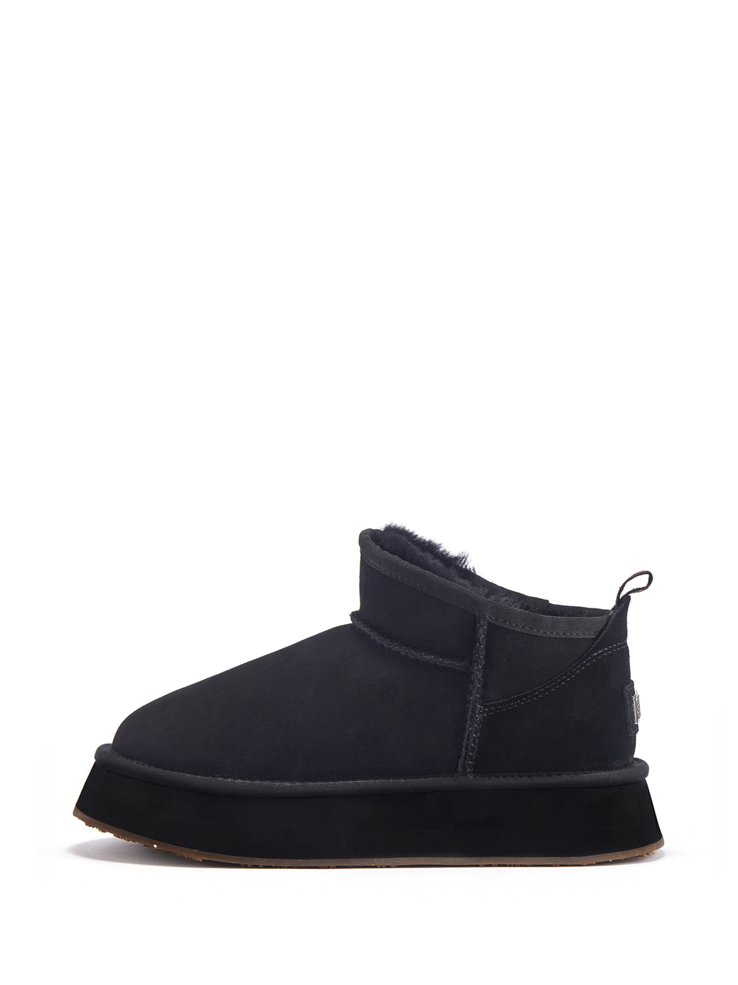 Australia Luxe Collective Plateau-Stiefeletten in Schwarz: Vorderseite