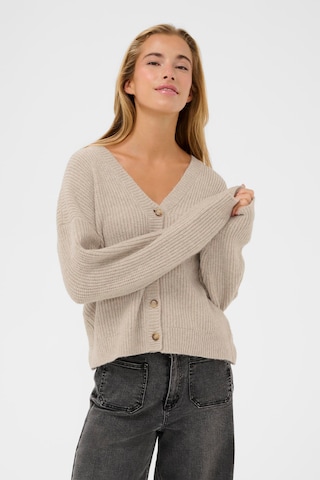 Kaffe Cardigan 'Fiorella' i beige: forside