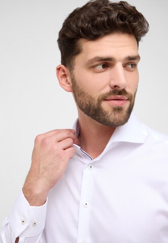 ETERNA Regular fit Button Up Shirt in White