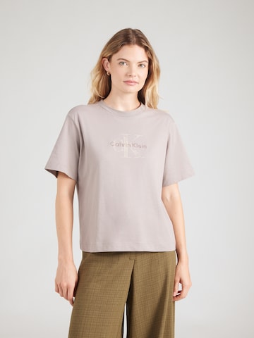 Calvin Klein Jeans Футболка в Лиловый: спереди