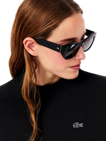 Felpa di LACOSTE in nero