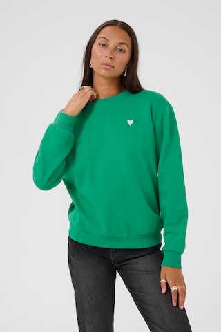 Sweat-shirt 'Liddy' Kaffe en vert : devant