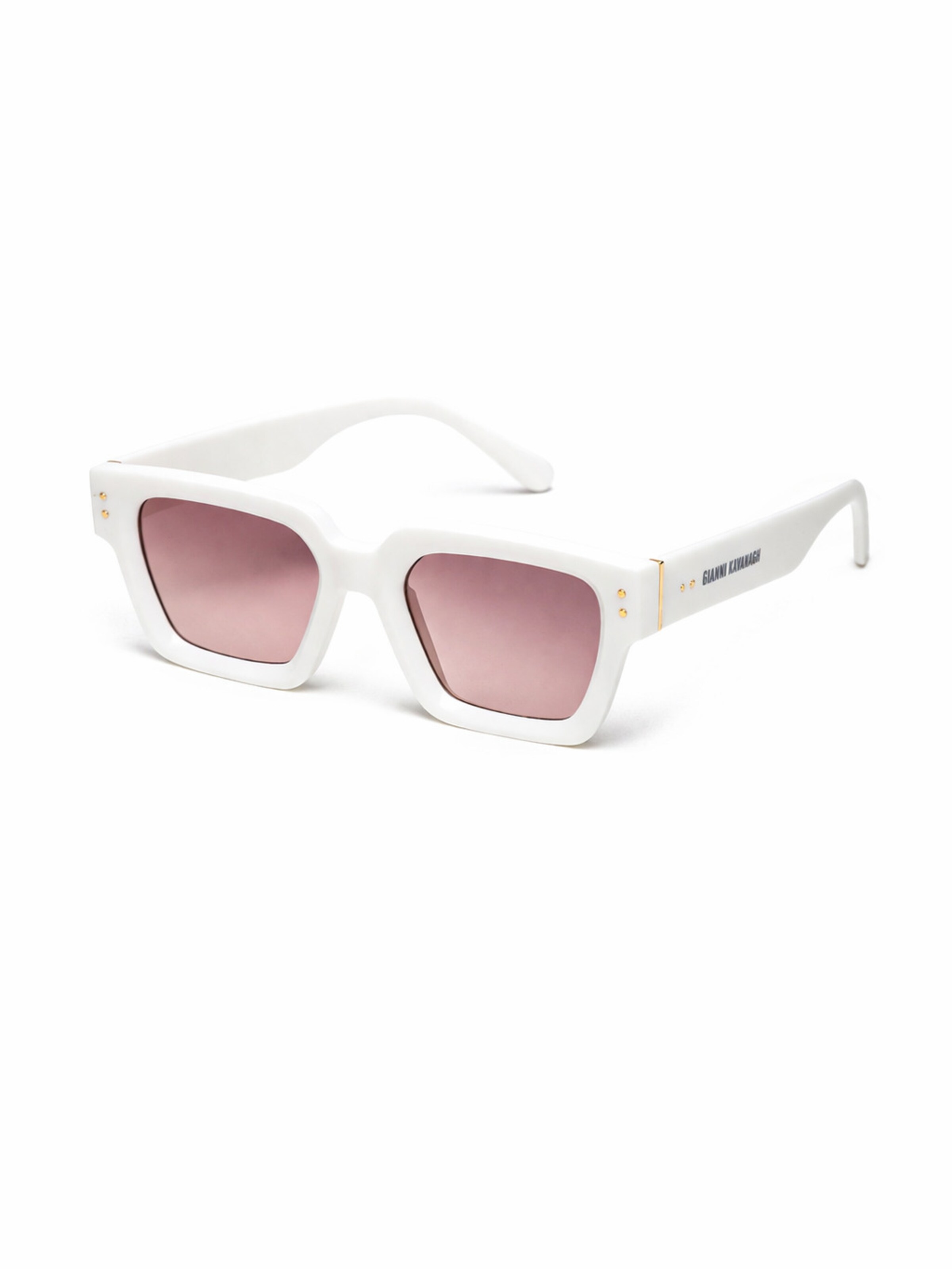 Gianni Kavanagh Sunglasses in White: front