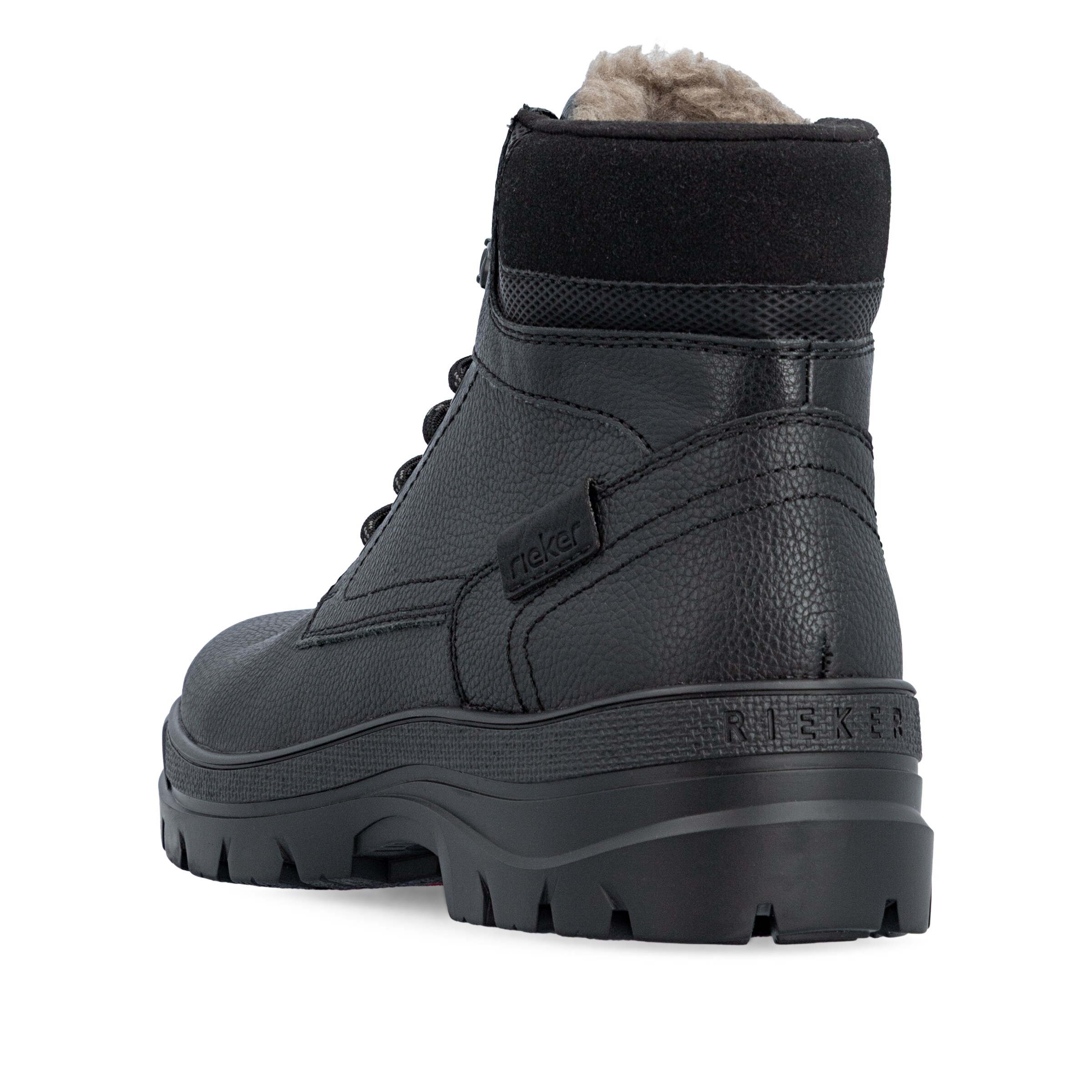Rieker Schnürboots in Schwarz