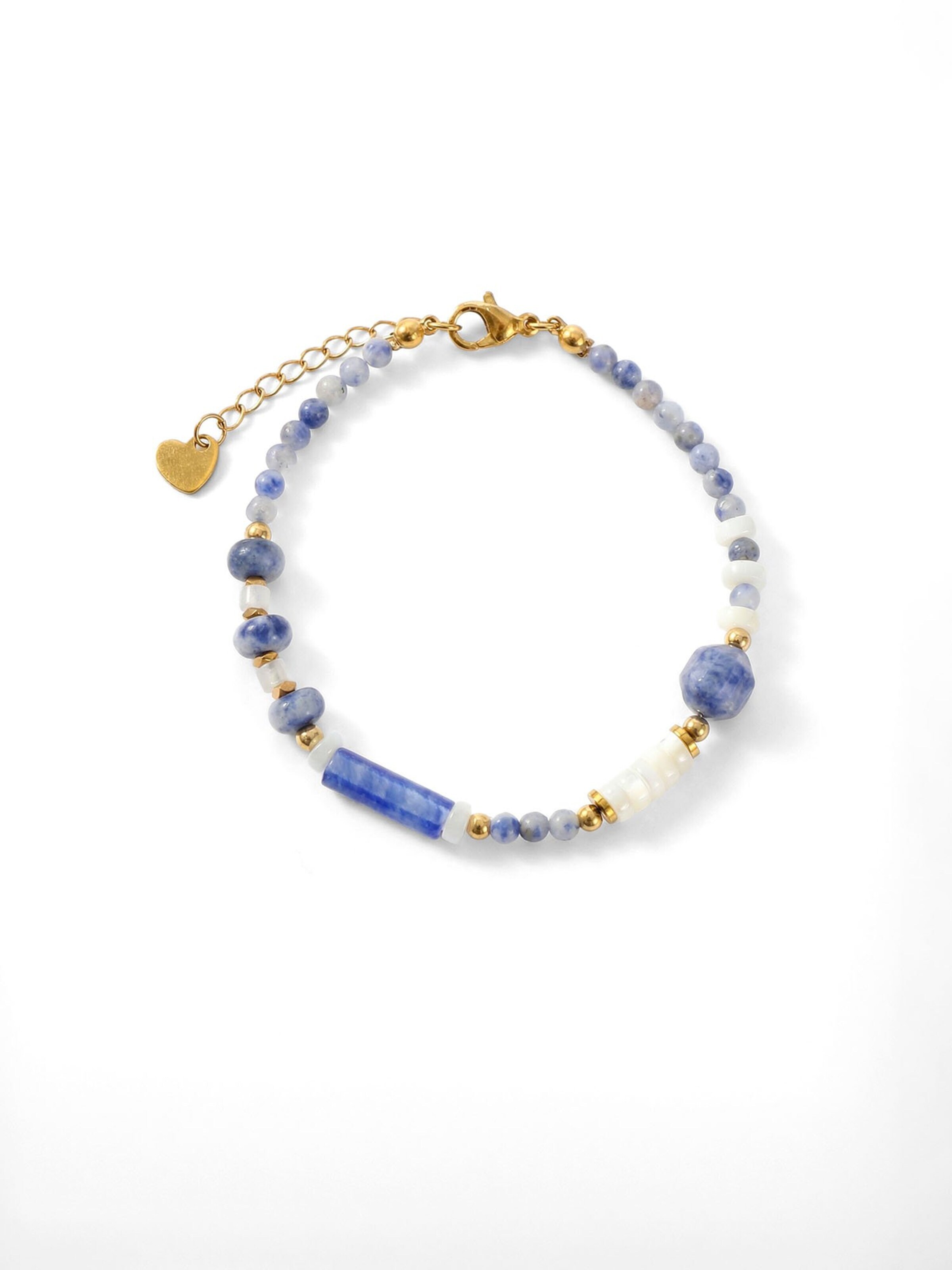 Nemomatheo Bracelet 'Santorini – Stein & Muschel' in Gold