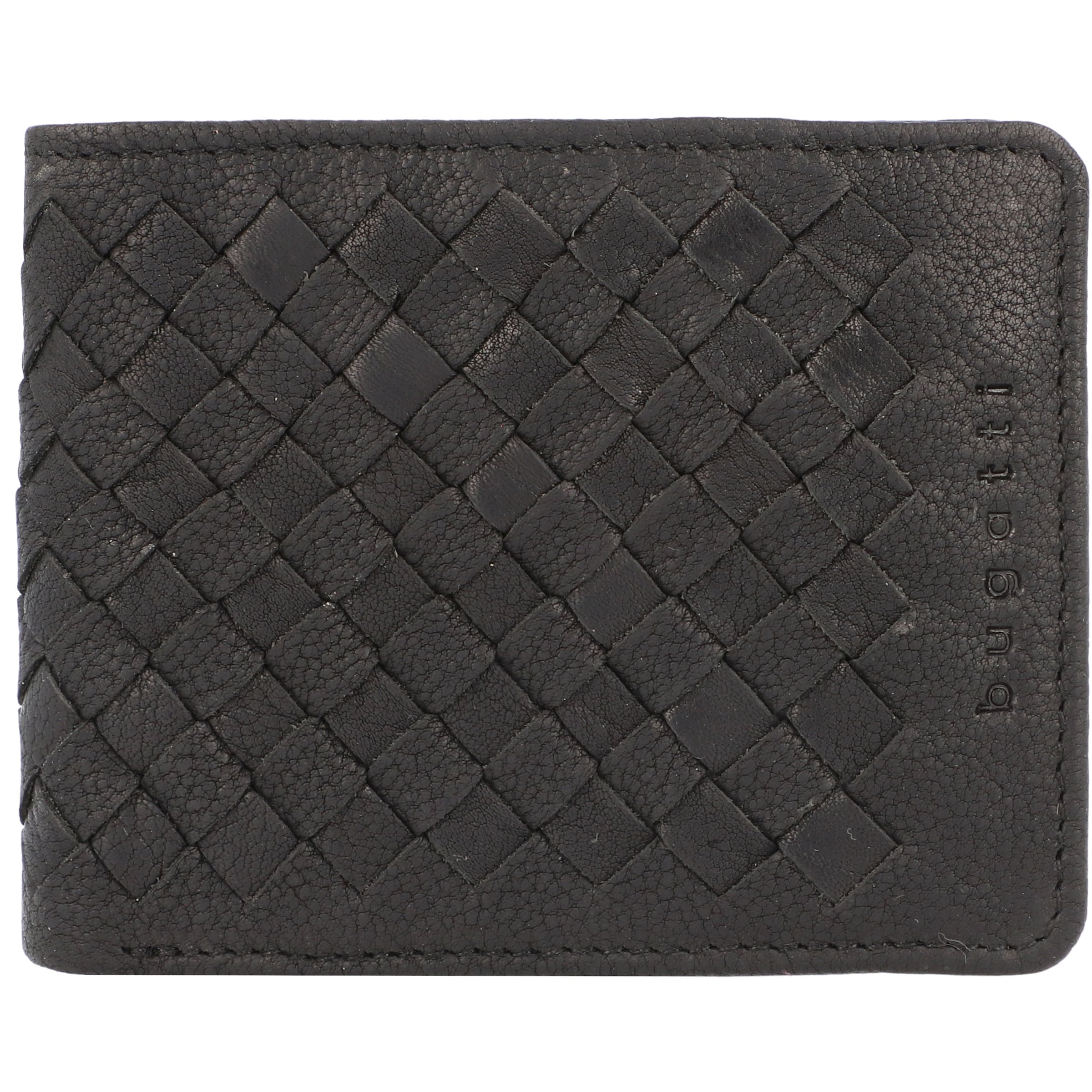 bugatti Wallet in Black: front