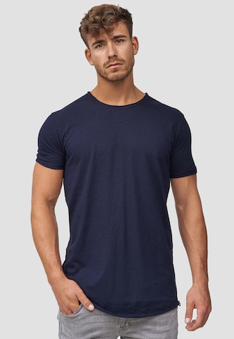 INDICODE JEANS Shirt 'Willbur' in Blauw: voorkant