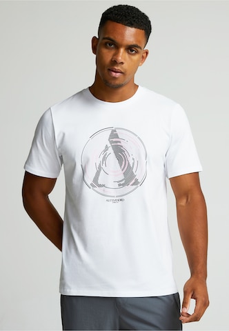 Alessandro Zavetti Shirt 'Centro' in Wit: voorkant