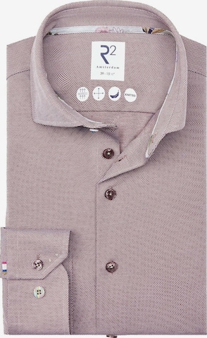Coupe regular Chemise R2 Amsterdam en rouge : devant