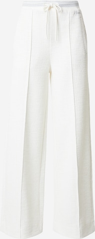 Wide Leg Pantalon 'JOLE' GUESS en blanc : devant