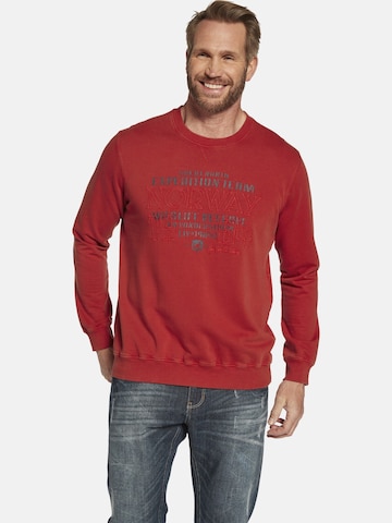 Jan Vanderstorm Sweatshirt 'Azzo' in Red: front