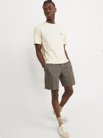 Wide Leg Pantalon chino 'Bill Lawrence' JACK & JONES en marron