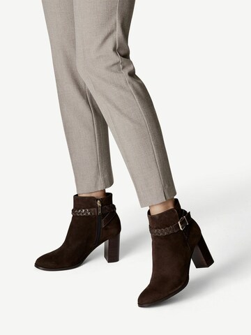 TAMARIS Booties in Brown: front