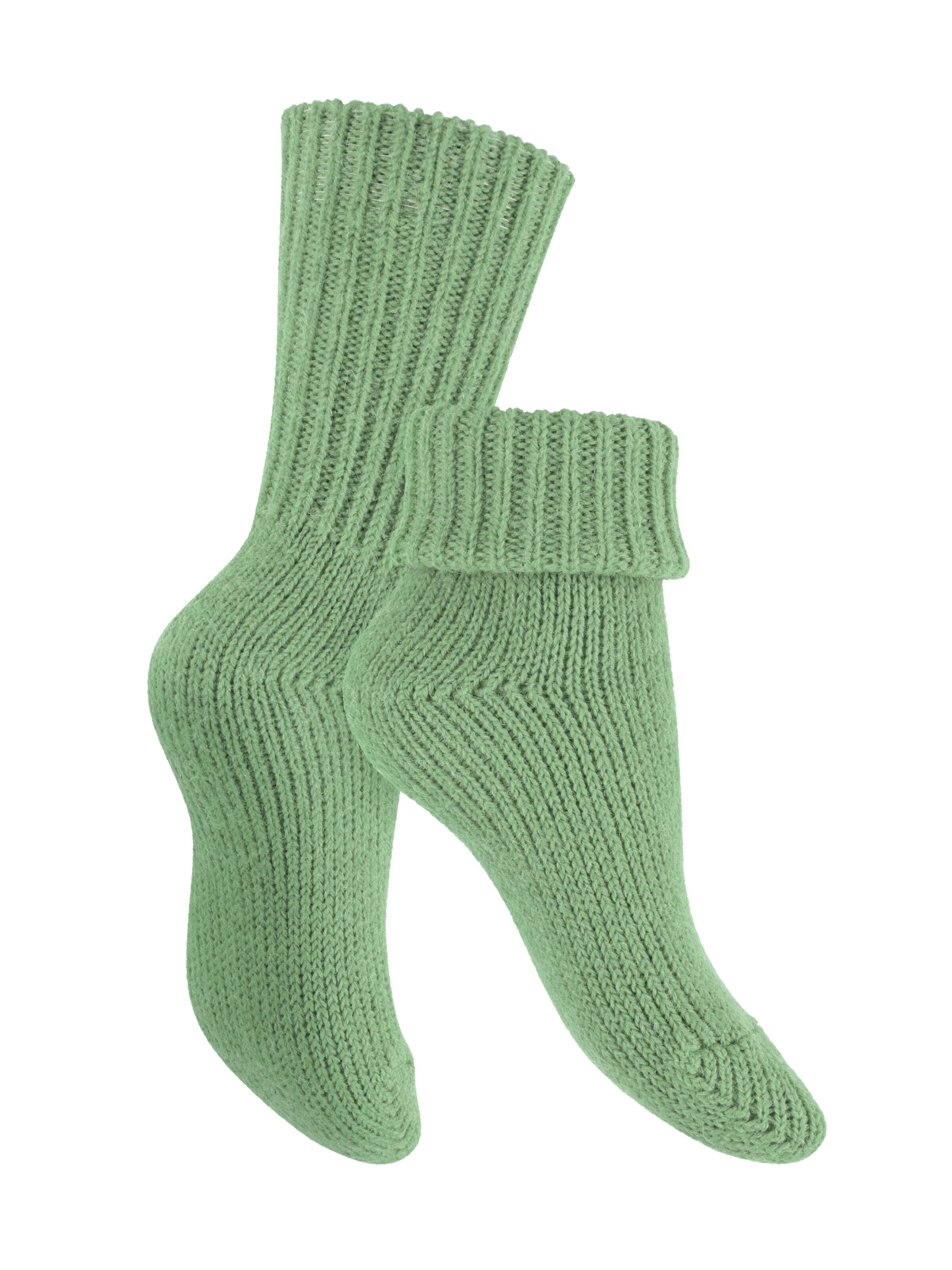 celodoro Socks 'Mouline' in Green: front