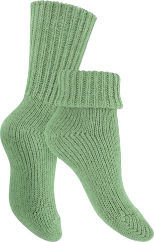 celodoro Socks 'Mouline' in Green: front