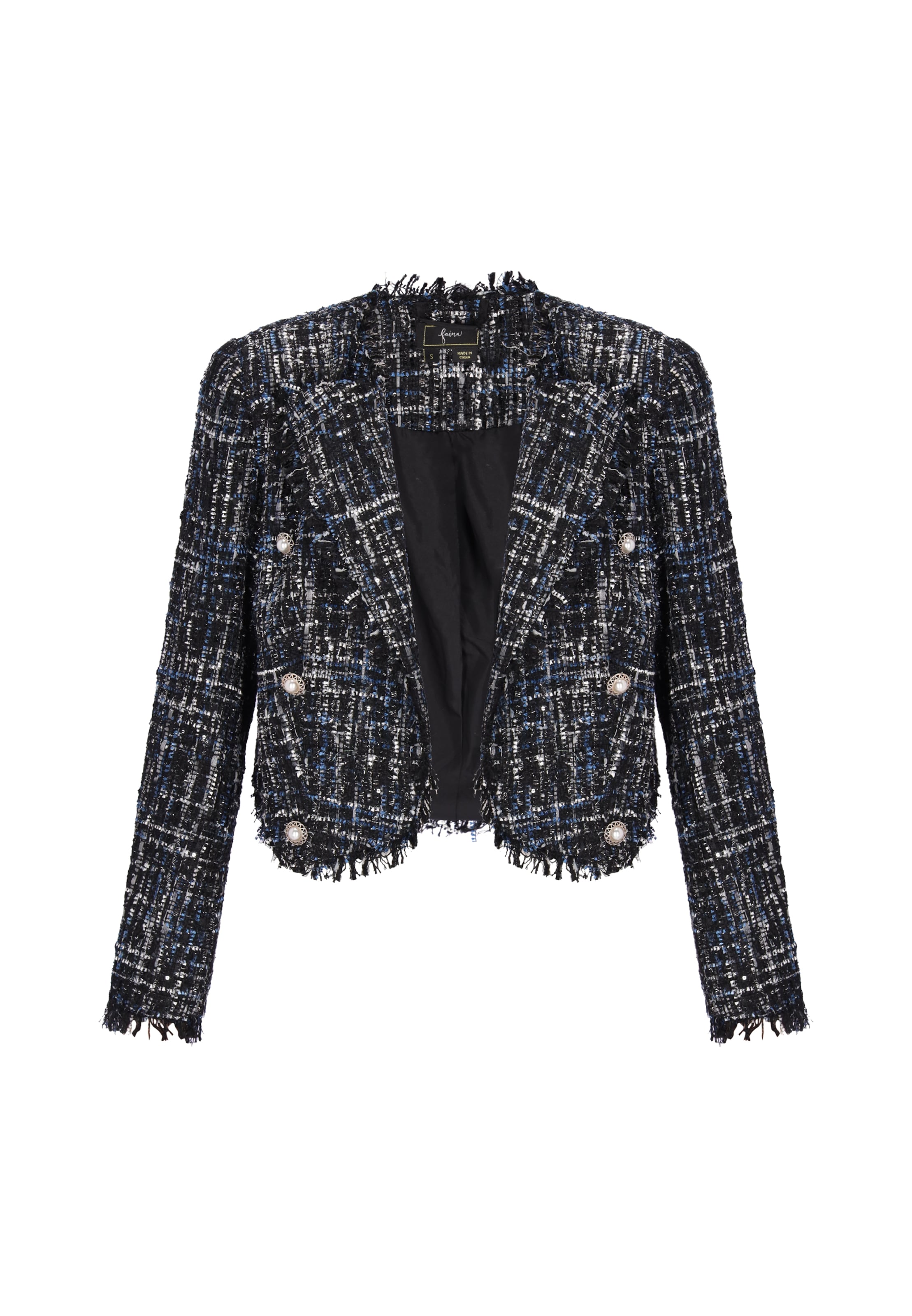 faina Blazers in Blauw: voorkant