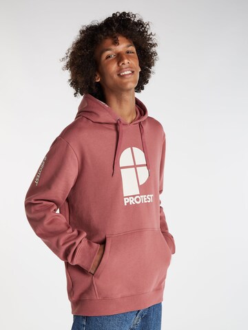 PROTEST Sweater 'CLASSIC LOGO HOODY' in Red: front