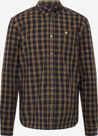 Lyle & Scott Regular fit Skjorta i brun: framsida