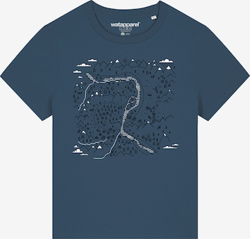 Watapparel Shirt 'Landschaft' in Blue: front