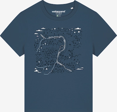 Watapparel T-Shirt 'Landschaft' in indigo / schwarz / weiß, Produktansicht