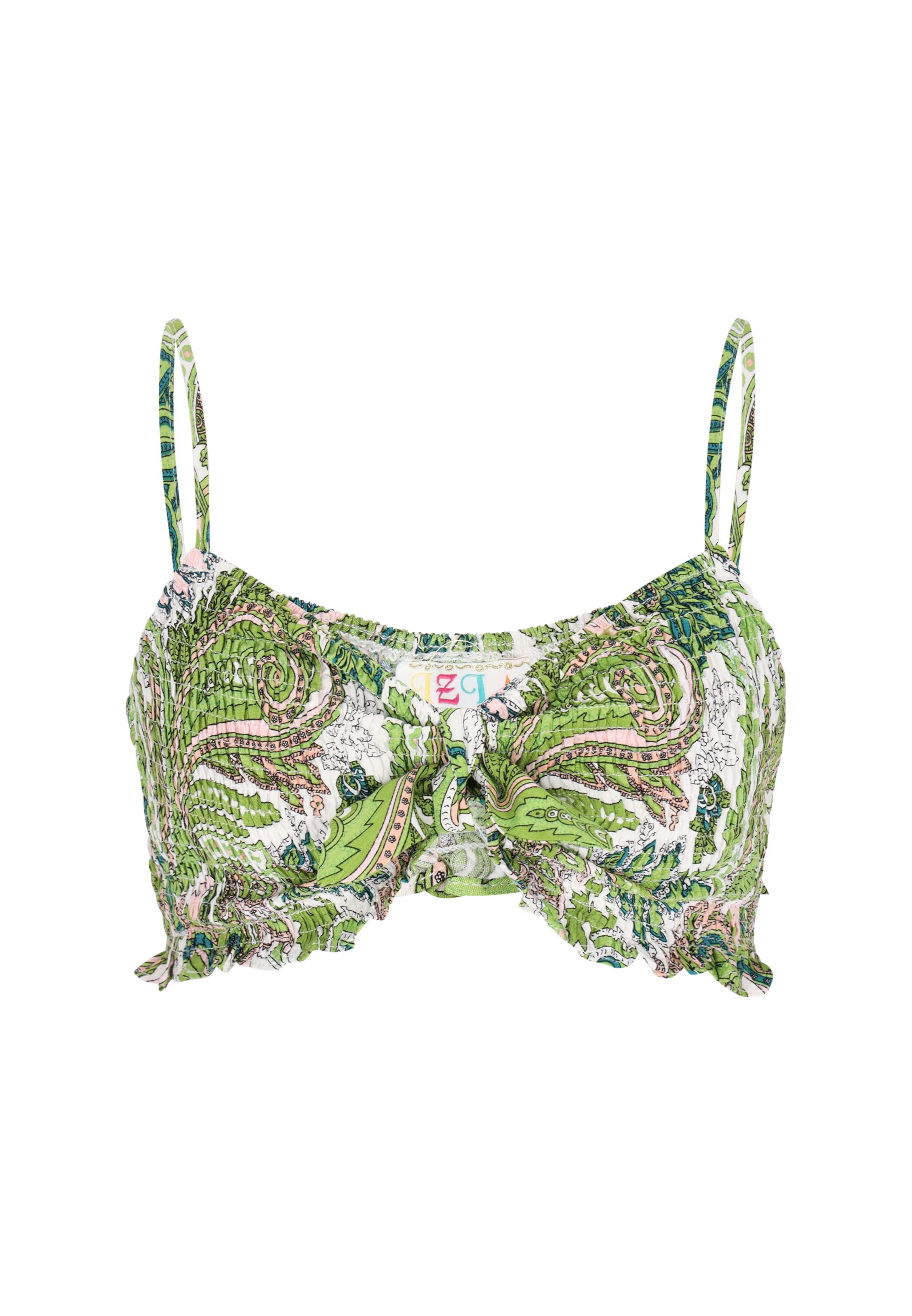 IZIA - Top en verde: frente