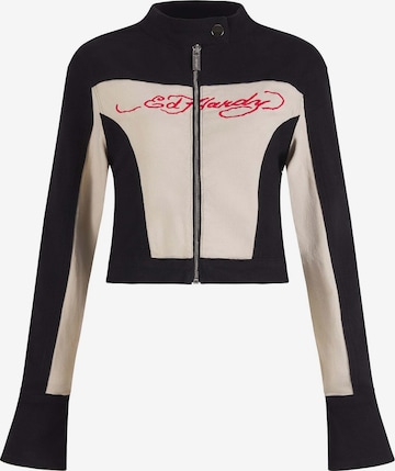 Ed Hardy Jacke in Schwarz: Vorderseite