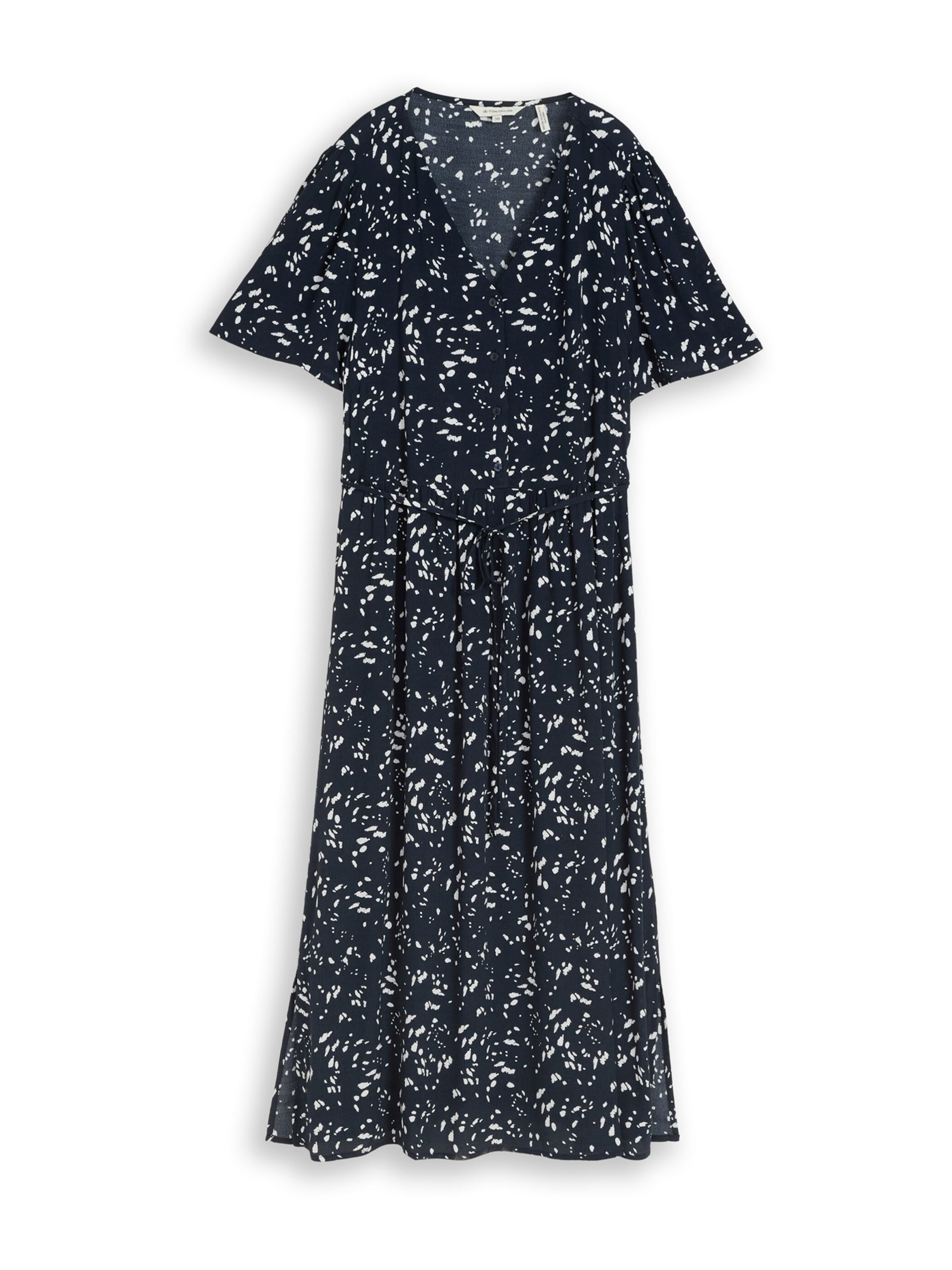 TOM TAILOR - Vestido camisero en azul: frente