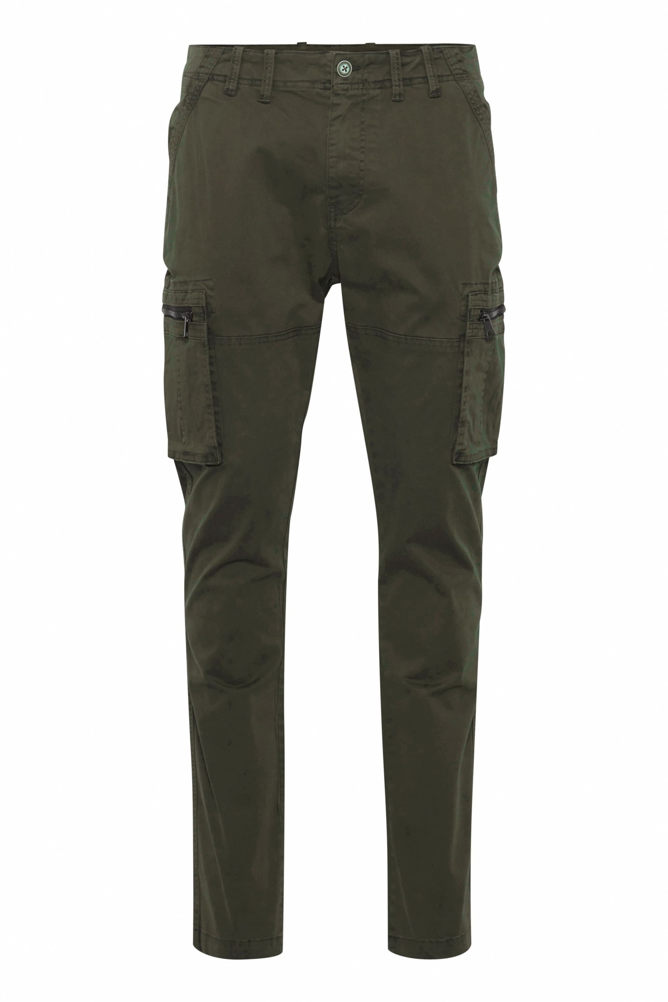 INDICODE JEANS Slimfit Hose 'Cargas' in Grün: Vorderseite