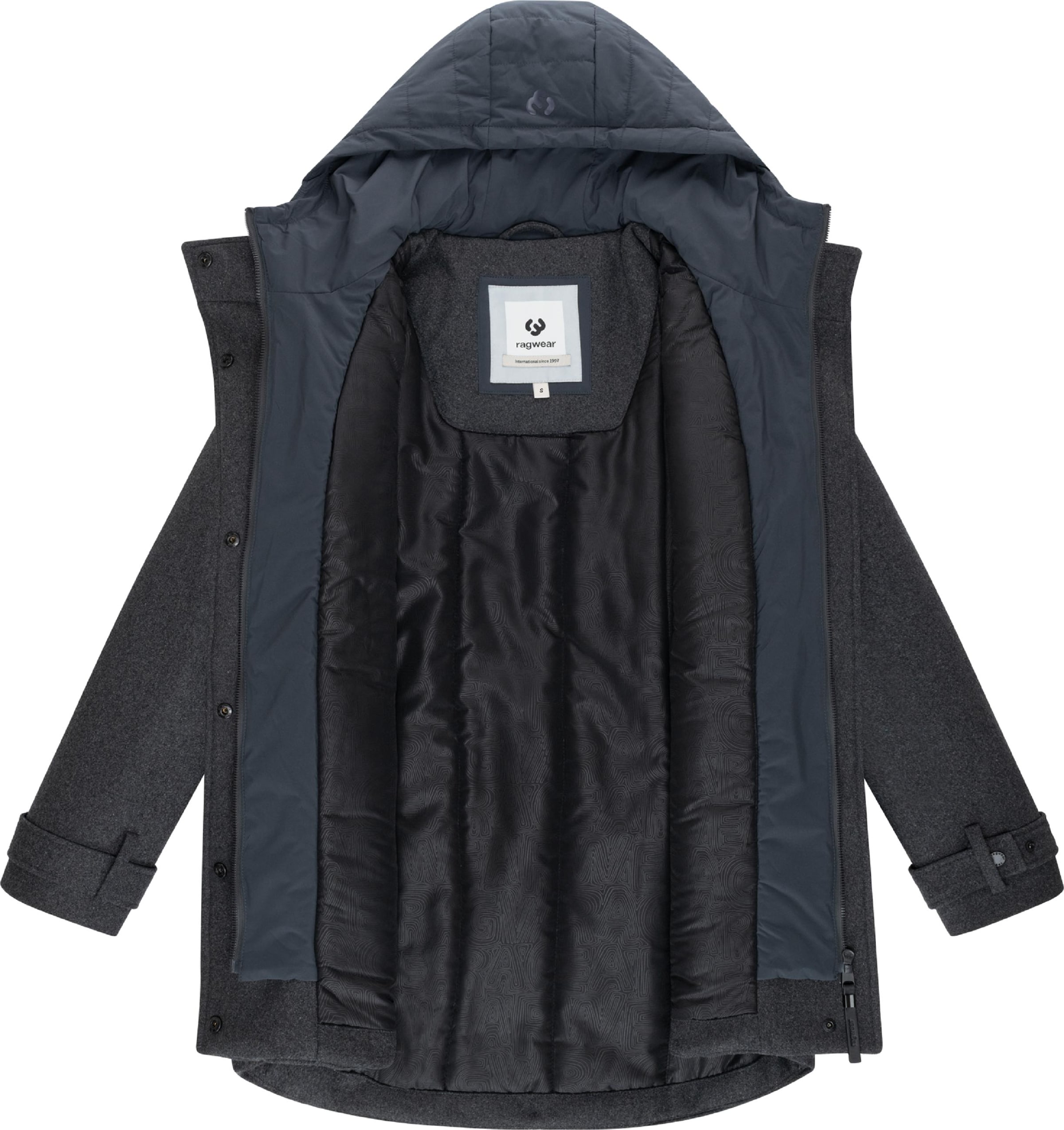 Ragwear Funkcionalen plašč 'Petuja Felt Youmodo' | siva barva