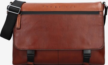 The Bridge Document Bag 'Damiano' in Brown: front