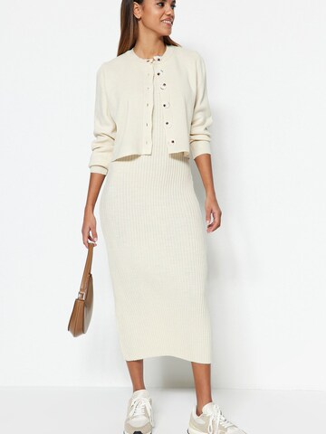Trendyol Knitted dress in Beige