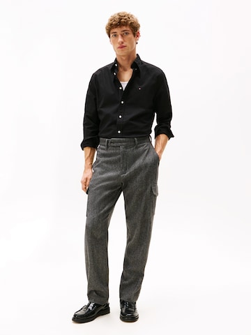 Coupe regular Chemise 'HERITAGE' TOMMY HILFIGER en noir