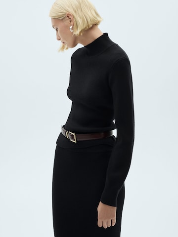 Pull-over 'MOZA' MANGO en noir : devant