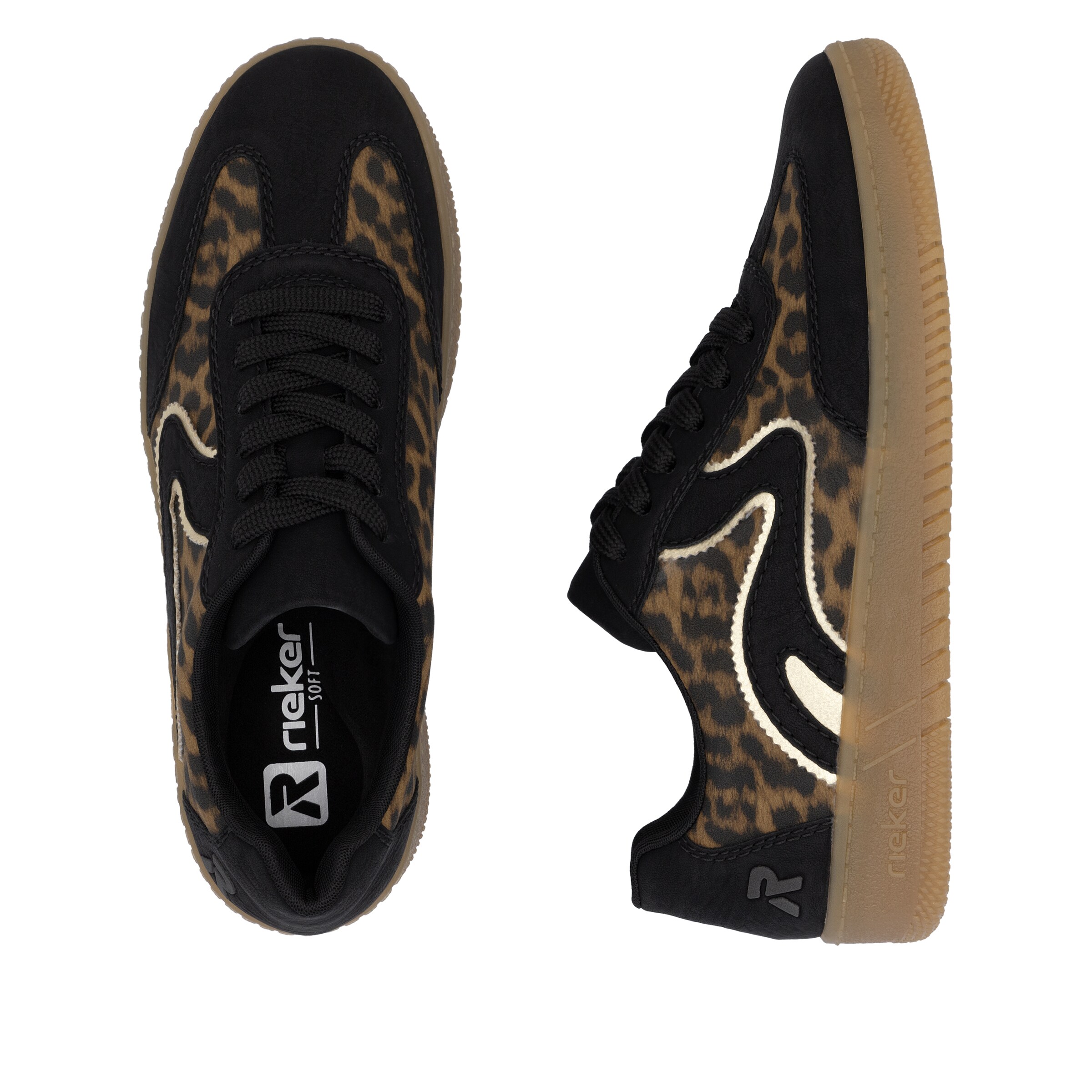 Baskets basses 'M5512' Rieker en marron