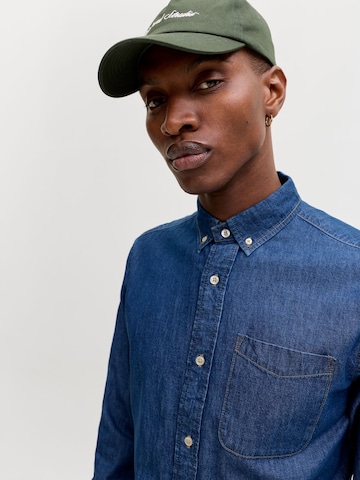 JACK & JONES - Ajuste regular Camisa 'JJEBROOK' en azul