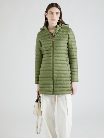 SAVE THE DUCK Prehodna jakna 'BRYANNA' | zelena barva: sprednja stran