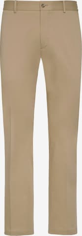 Coupe slim Pantalon chino Boggi Milano en beige : devant