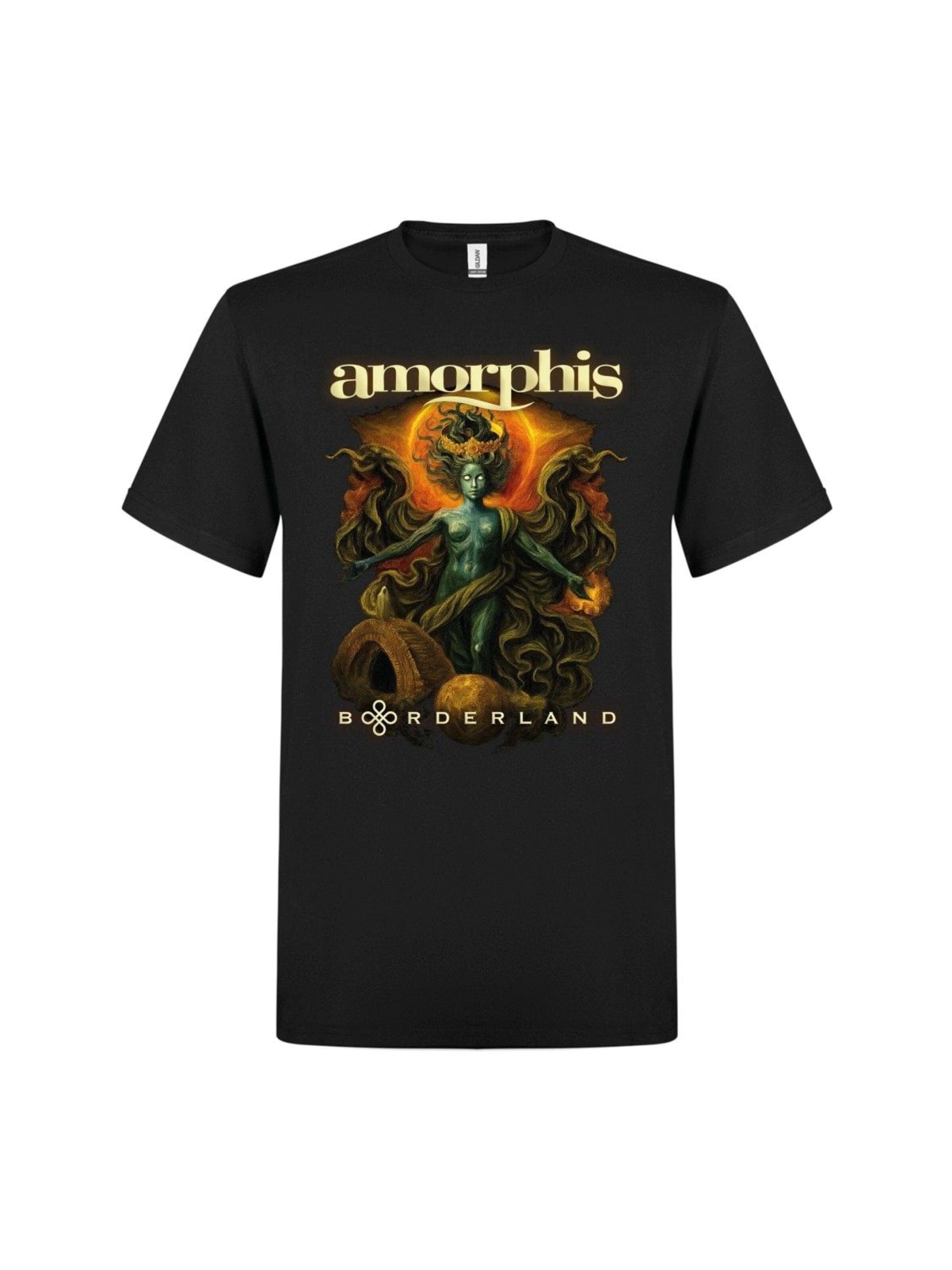 Amorphis Shirt 'Borderland Marcelo' in Black: front