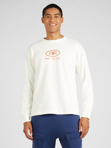 Nike Sportswear T-shirt 'Air' i beige: framsida