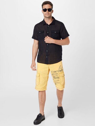 CAMP DAVID - Ajuste regular Camisa en negro