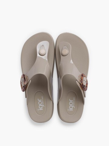 IGOR - Sandalias de dedo en beige