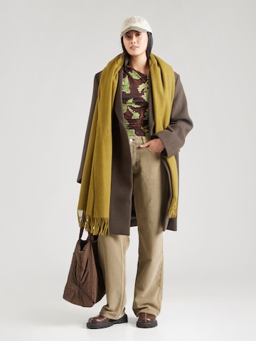 TOPSHOP Zvonové kalhoty Kalhoty 'EMBER' – zelená